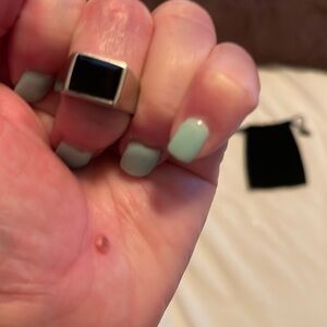 Men’s Black Onyx Pinkie Ring